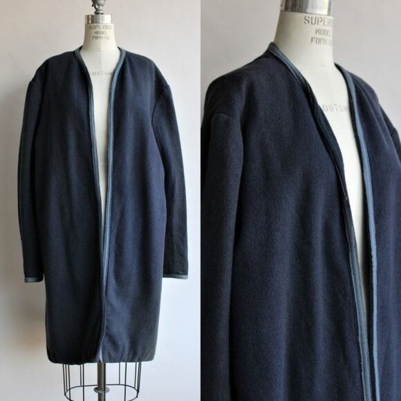 Vintage Other - Vintage 1940s Movie Costume Coat, Navy Blue Wool, Hollywood Memorabilia